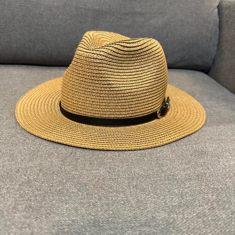 Women's Tan and Yellow Hat
